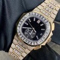 Premium Quality Fully Customized Iced Out Diamond Moissanite Watch for Men Hip Hop Diamond Jewelry