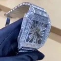 Hip Hop Customized Iced out Lab Grown Diamond Watch for Men VVS Diamond Watch Gift