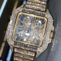 Premium Fully Customized Iced Out Diamond Lab Grown Watch for Men Hip Hop Diamond Jewelry