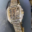 Premium Fully Customized Iced Out Diamond Lab Grown Watch for Men Hip Hop Diamond Jewelry