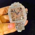 Trending Customized Iced Out Lab Grown Watch Stainless Steel Best Quality Diamond Watch