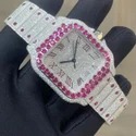 Top Quality Custom Watch for Men Iced out Lab Grown Watch Diamond Studded Hip Hop Diamond Jewelry