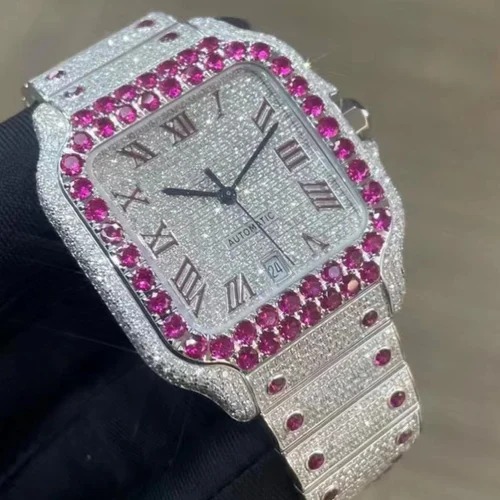 Top Quality Custom Watch for Men Iced out Lab Grown Watch Diamond Studded Hip Hop Diamond Jewelry