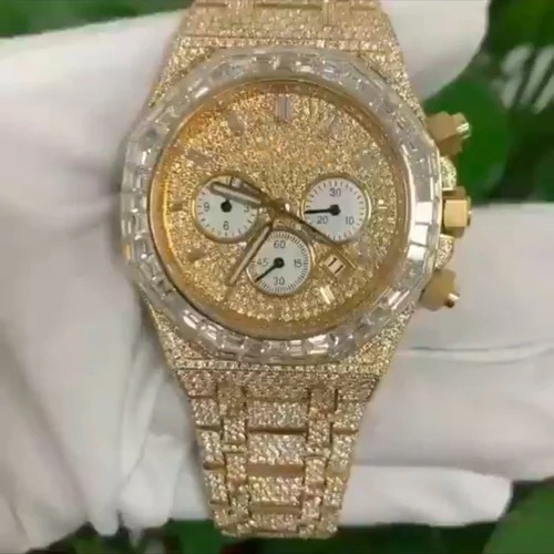 Top Quality Custom Watch for Men Iced out Lab Grown Watch Diamond Studded Hip Hop Diamond Jewelry