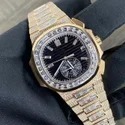 Top Quality Customized Iced Out Lab Grown Watch Stainless Steel Best Quality Diamond Watch
