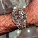 Trending Customized Iced Out Lab Grown Watch Stainless Steel Best Quality Diamond Watch for