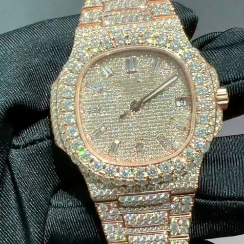 Top Quality Diamond Lab Grown Watch on Factory Price DEF Lab Grown Diamond Iced Out Watch