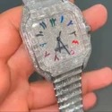 Top Quality Lab Grown Diamond Watch on Factory Price DEF Lab Grown Diamond Iced Out Watch
