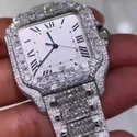 Trending Customized Iced Out Lab Grown Watch Stainless Steel Best Quality Diamond Watch