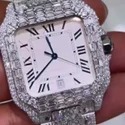 Trending Customized Iced Out Lab Grown Watch Stainless Steel Best Quality Diamond Watch