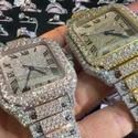 Hip Hop Customized Iced out Lab Grown Diamond Watch for Men VVS Diamond Watch Gift