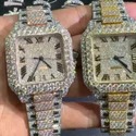 Hip Hop Customized Iced out Lab Grown Diamond Watch for Men VVS Diamond Watch Gift