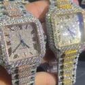 Hip Hop Customized Iced out Lab Grown Diamond Watch for Men VVS Diamond Watch Gift