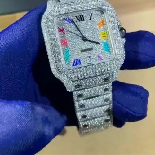 Best Quality Iced Out Lab Grown Watch for Men VVS Diamonds Best Fashion Jewelry Gift