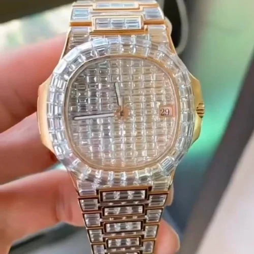 Trending VVS Lab Grownn Diamond Studded Iced Out Diamond Watch for Men Best Fashion Jewelry Gift