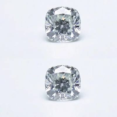 Colorless Cushion Moissanite White