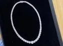 DEF Single Line Round Moissanite Necklace