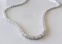 DEF Single Line Round Moissanite Necklace