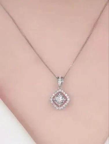Colorless Moissanite Pendant