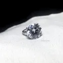 Double Shank DEF Round Cut Full White Moissanite White,Yellow,Rose Gold For Engagement, Wedding