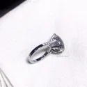 Double Shank DEF Round Cut Full White Moissanite White,Yellow,Rose Gold For Engagement, Wedding