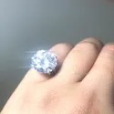 Double Shank DEF Round Cut Full White Moissanite White,Yellow,Rose Gold For Engagement, Wedding