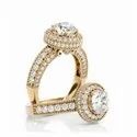 Round Brilliant Moissanite Ring, Engagement Ring, Diamond Ring for Women, Anniversary Gift for Her