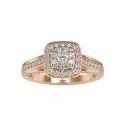Gold Rings Moissanite Ring Round Brilliant Moissanite Ring Wedding Engagement Ring