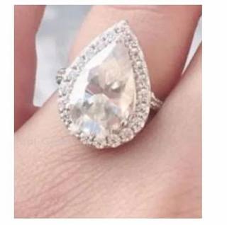 Oval Cut Full White Moissanite Halo with Accent Ring White,Yellow,Rose Gold For Engagement, Wedding