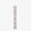 Princess Cut Moissanite Eternity Band, Engagement Band Ring Diamond Ring For Women Anniversary Gift