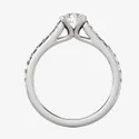 Round Brilliant Moissanite Ring, Engagement Ring, Diamond Ring for Women