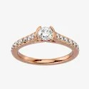 Round Brilliant Moissanite Ring, Engagement Ring, Diamond Ring for Women