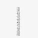 Princess Cut Moissanite Eternity Band, Engagement Band Ring Diamond Ring For Women Anniversary Gift