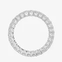 Princess Cut Moissanite Eternity Band, Engagement Band Ring Diamond Ring For Women Anniversary Gift