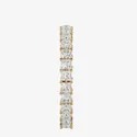 Princess Cut Moissanite Eternity Band, Engagement Band Ring Diamond Ring For Women Anniversary Gift