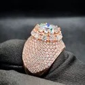 Gold Rings Moissanite Ring Round Brilliant Moissanite Ring Wedding Engagement Ring