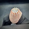 Gold Rings Moissanite Ring Round Brilliant Moissanite Ring Wedding Engagement Ring