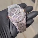Top Quality Diamond Moissanite Watch on Factory Price DEF Moissanite Diamond Iced Out Watch