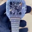 High Quality Hip Hop Customized Iced out Moissanite Diamond Watch for Men VVS Diamond Watch Gift