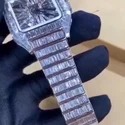 High Quality Hip Hop Customized Iced out Moissanite Diamond Watch for Men VVS Diamond Watch Gift