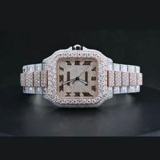 High Quality Fully Customized Iced Out Diamond Watch for Men Hip Hop Diamond Jewelry watch Gift