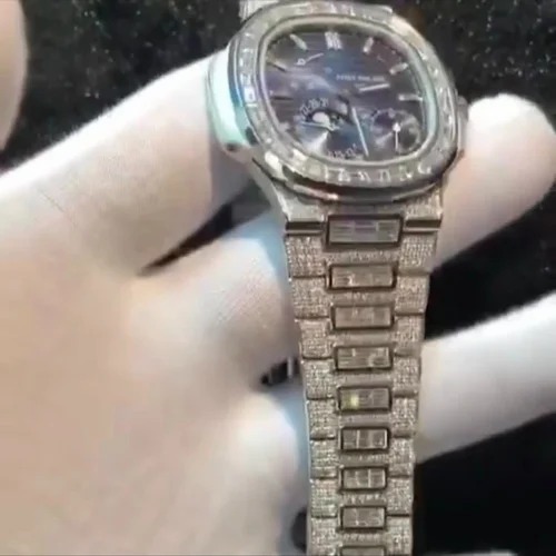Good Quality Iced Out Moissanite Watch for Men VVS Diamonds Best Fashion Jewelry Gift