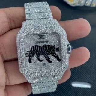 High Quality Fully Customized Iced Out Diamond Watch for Men Hip Hop Diamond Jewelry watch Gift