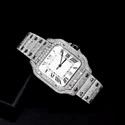 High Quality DEF Lab Moissanite Diamond Watch Colorless Diamond Hip Hop Style Diamond Watch