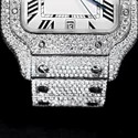 High Quality DEF Lab Moissanite Diamond Watch Colorless Diamond Hip Hop Style Diamond Watch