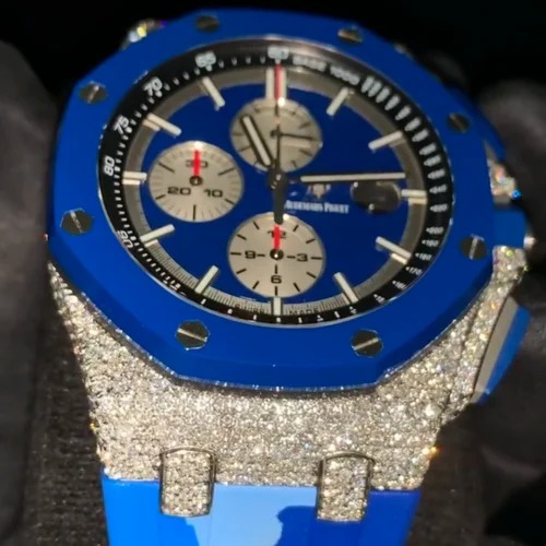 Trending Customized Iced Out Moissanite Watch Stainless Steel Best Quality Diamond Watch for Men
