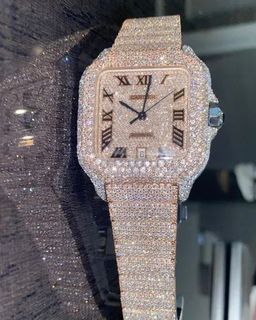 Best Quality VVS Diamond Moissanite Watch Fashion Jewelry Iced Out Diamond Watch