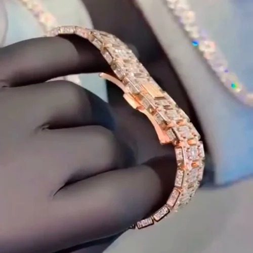 Good Quality Iced Out Moissanite Watch for Men VVS Diamonds Best Fashion Jewelry Gift
