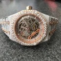 High Quality Hip Hop Customized Iced out Moissanite Diamond Watch for Men VVS Diamond Watch Gift
