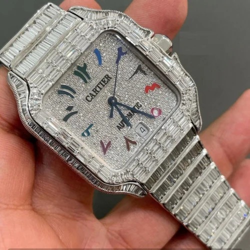 High Quality Fully Customized Iced Out Diamond Watch for Men Hip Hop Diamond Jewelry watch Gift